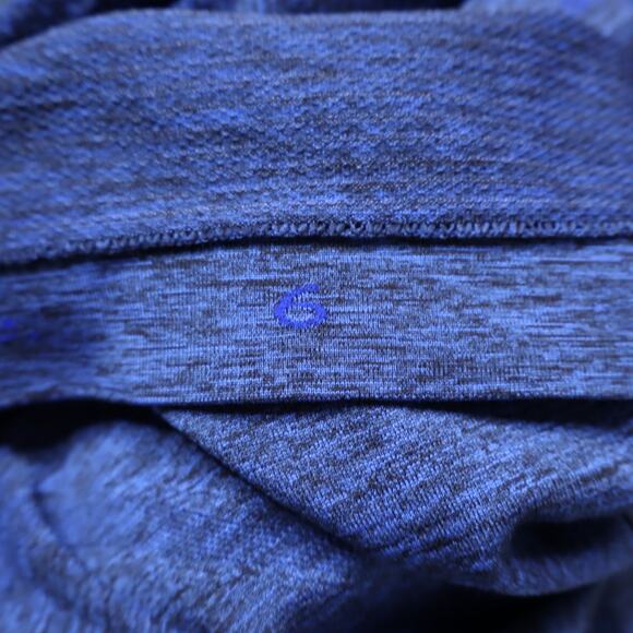 LULULEMON Swiftly Tech Long Sleeve Blazer Blue Black Crew Neck Running Women's 6 - Picture 13 of 13